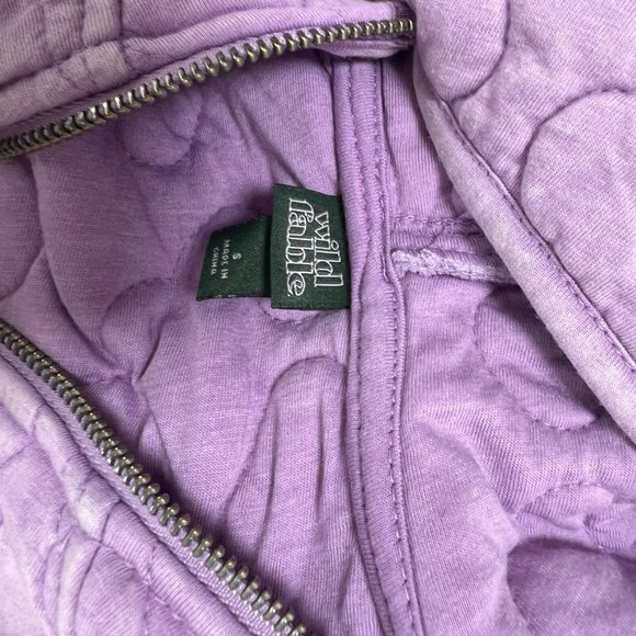 NWT Wild Fable Hooded Quilted Jacket Light Purple Full Zip Size Small S NEW - Picture 9 of 10